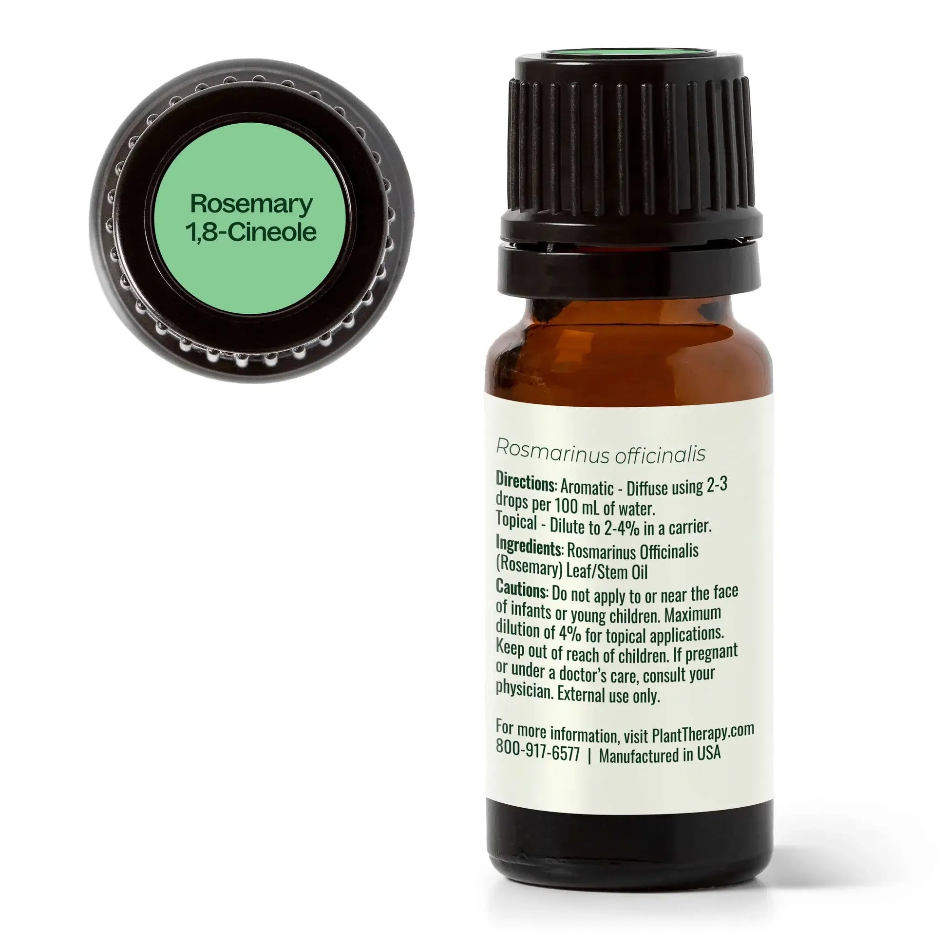 Organic Rosemary 1,8-Cineole Essential Oil 10 mL by Plant Therapy
