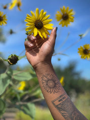 Sunflower Temporary Tattoo by NatureTats