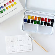 Watercolor Paint Set w/ Brush - 18 Colors by emily lex studio