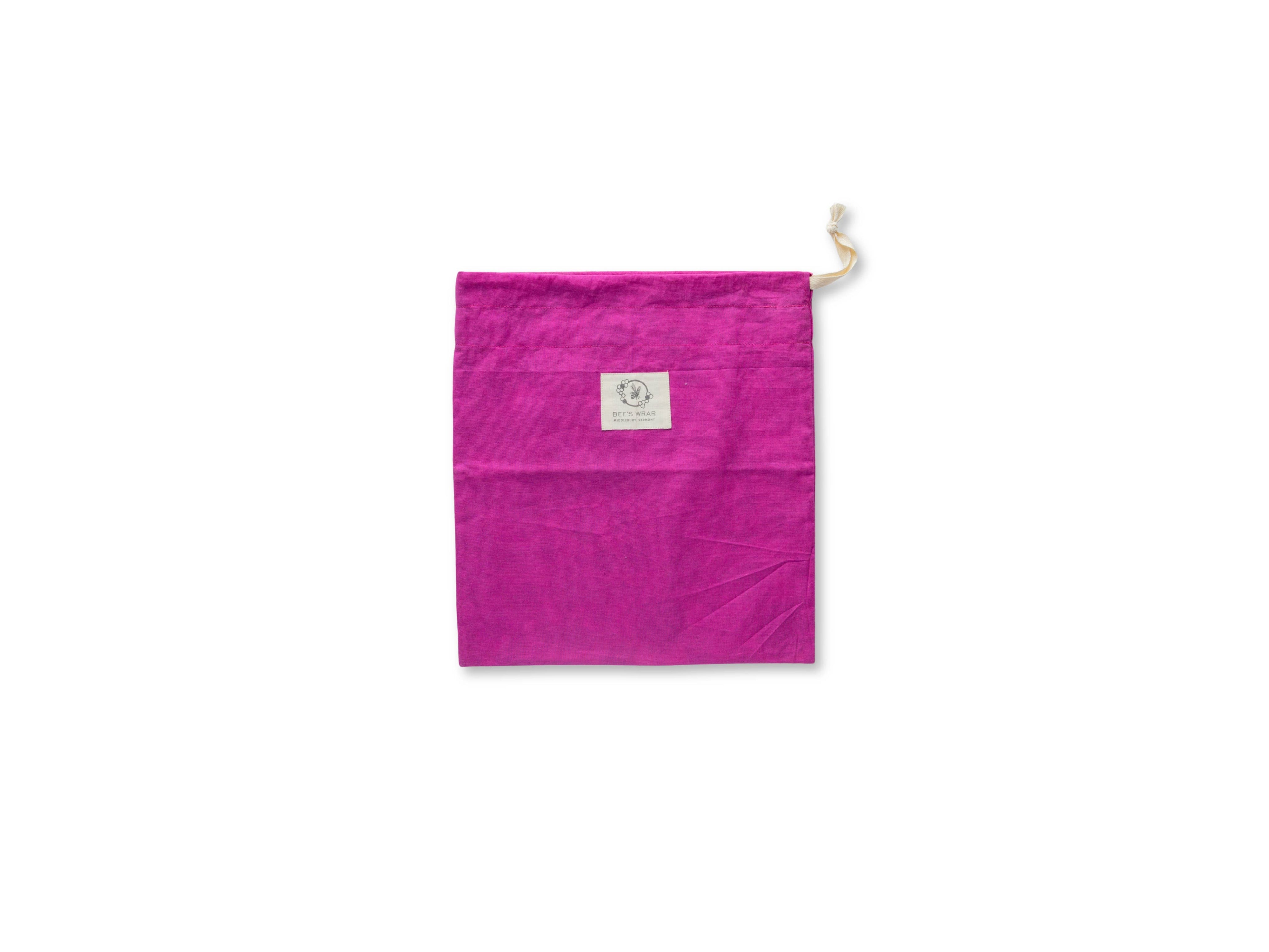 Reusable Beeswax Lined Artisan Bread Bag - Magenta by Bee's Wrap