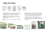 Reusable Flat Gallon Storage Bags - Clear - 2 Pack by Rezip Co.