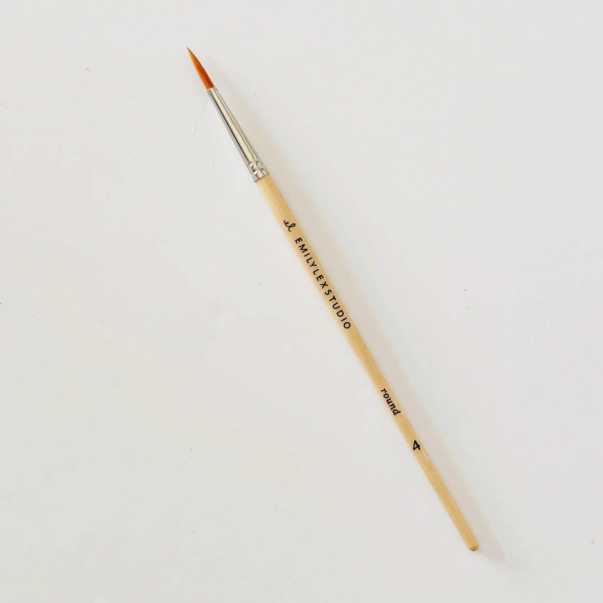 Watercolor Paintbrush - Set of 5 Wooden Brushes by emily lex studio