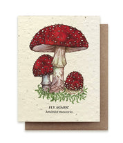 Fly Agaric Mushroom Plantable Wildflower Seed Card by Small Victories