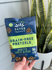 Roasted Garlic & Herb Grain Free Pretzels 1.5 oz by Savor by Suzie