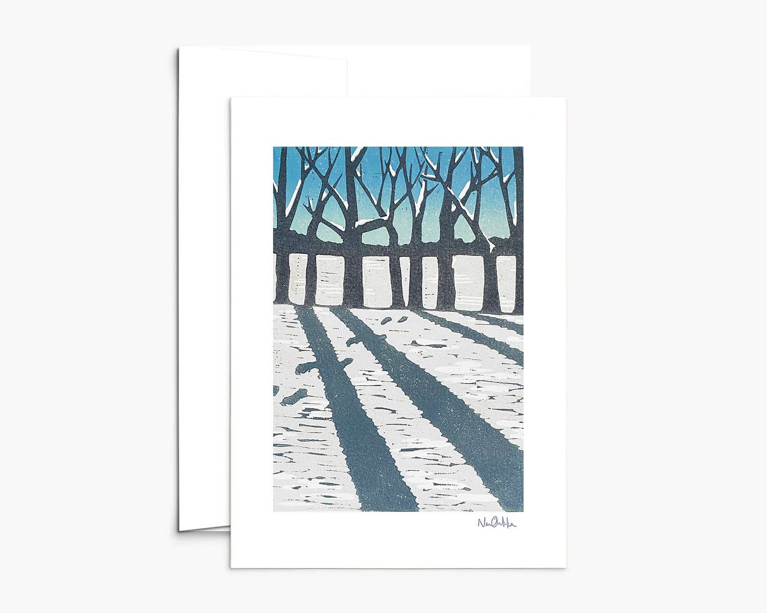 Winter Themed Boxed Set of Greeting Cards by Nan Onkka Prints