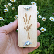 Pocket-Sized Flower Press with Lavender Design
