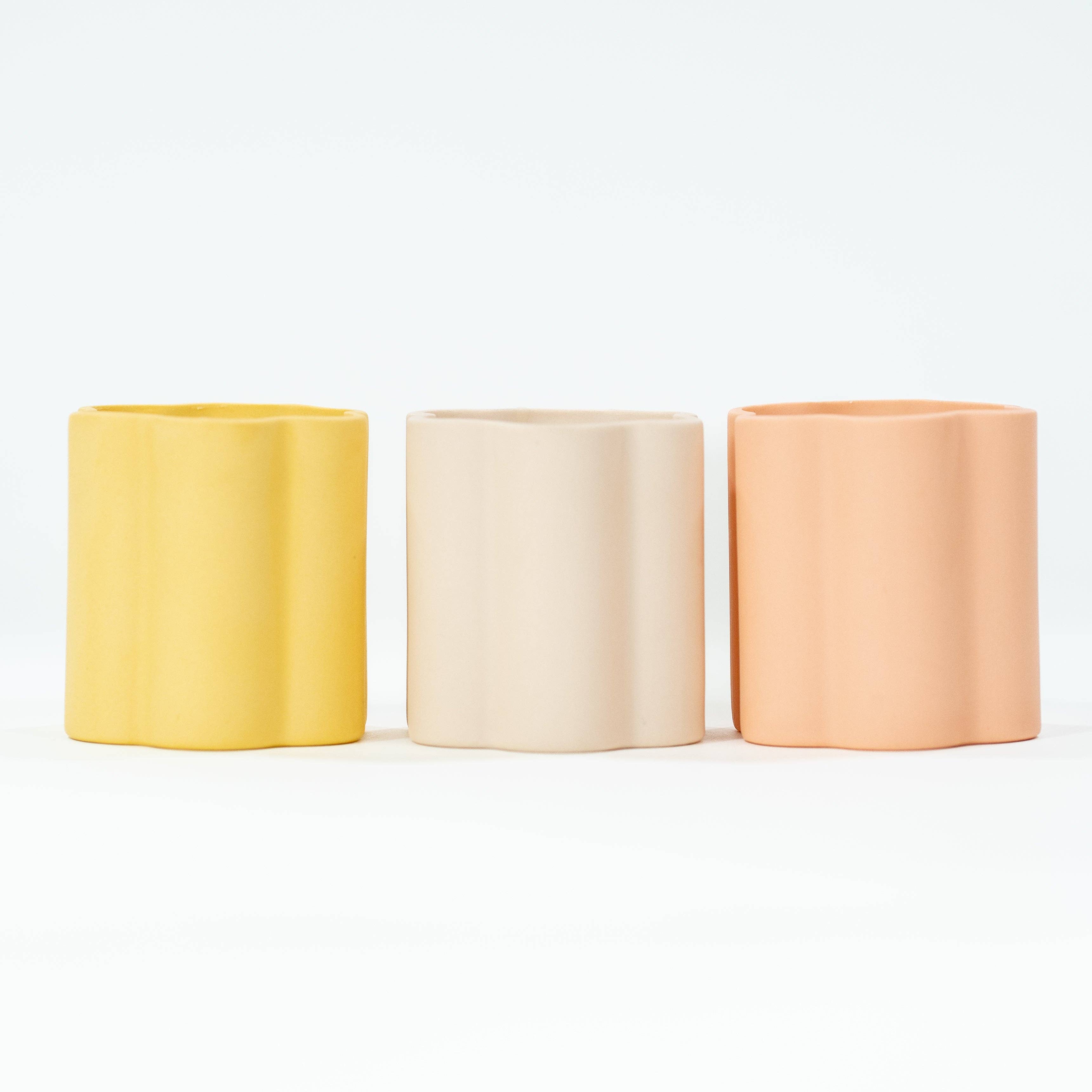 Ceramic Daisy 100% Essential Oil Soy Candle by Ginger June Candle Co.