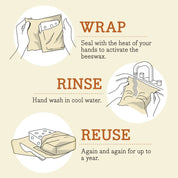 Reusable Beeswax Bread Wrap - Meadow Magic Print by Bee's Wrap