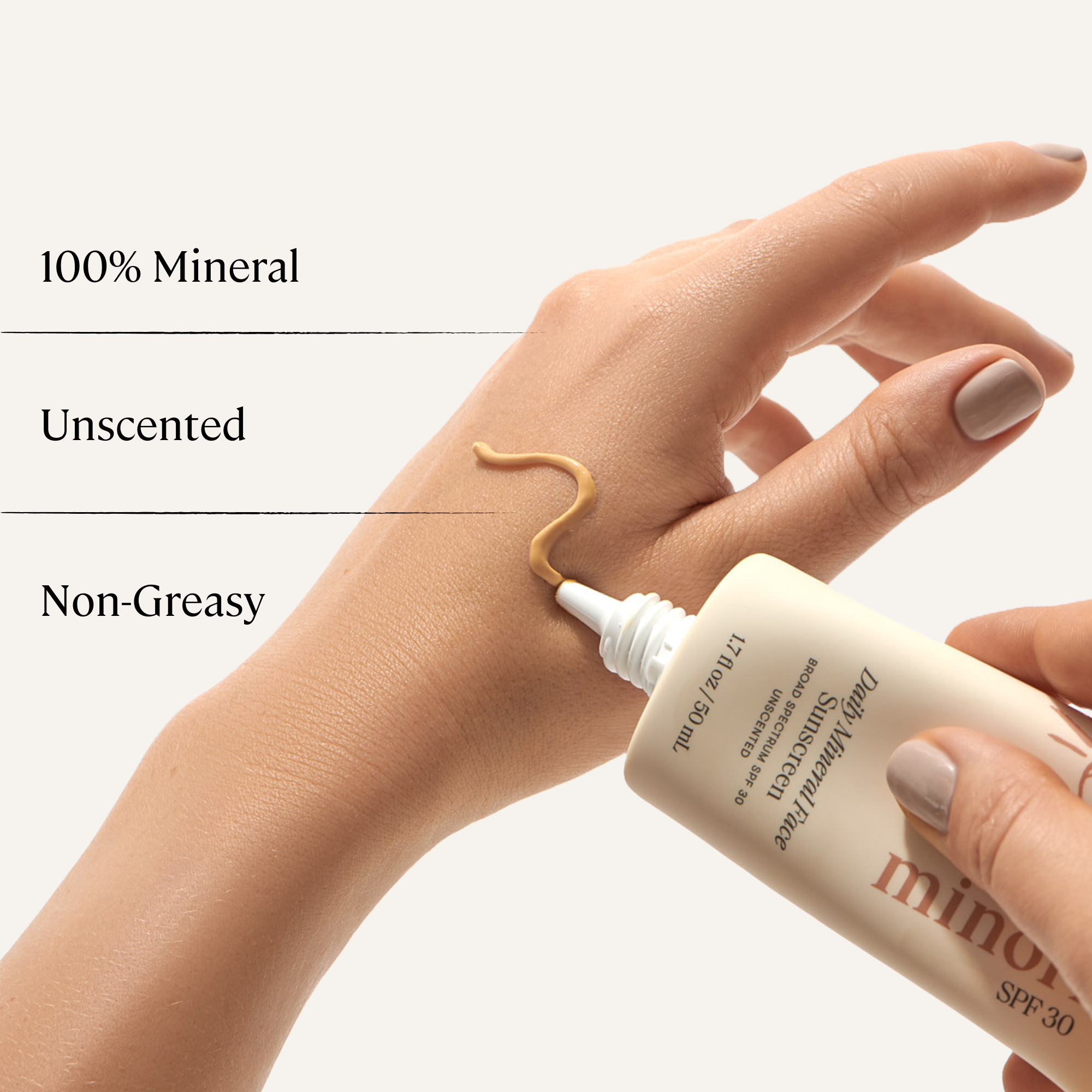 Full Size Daily Mineral Face Sunscreen: SPF 30 by Minori