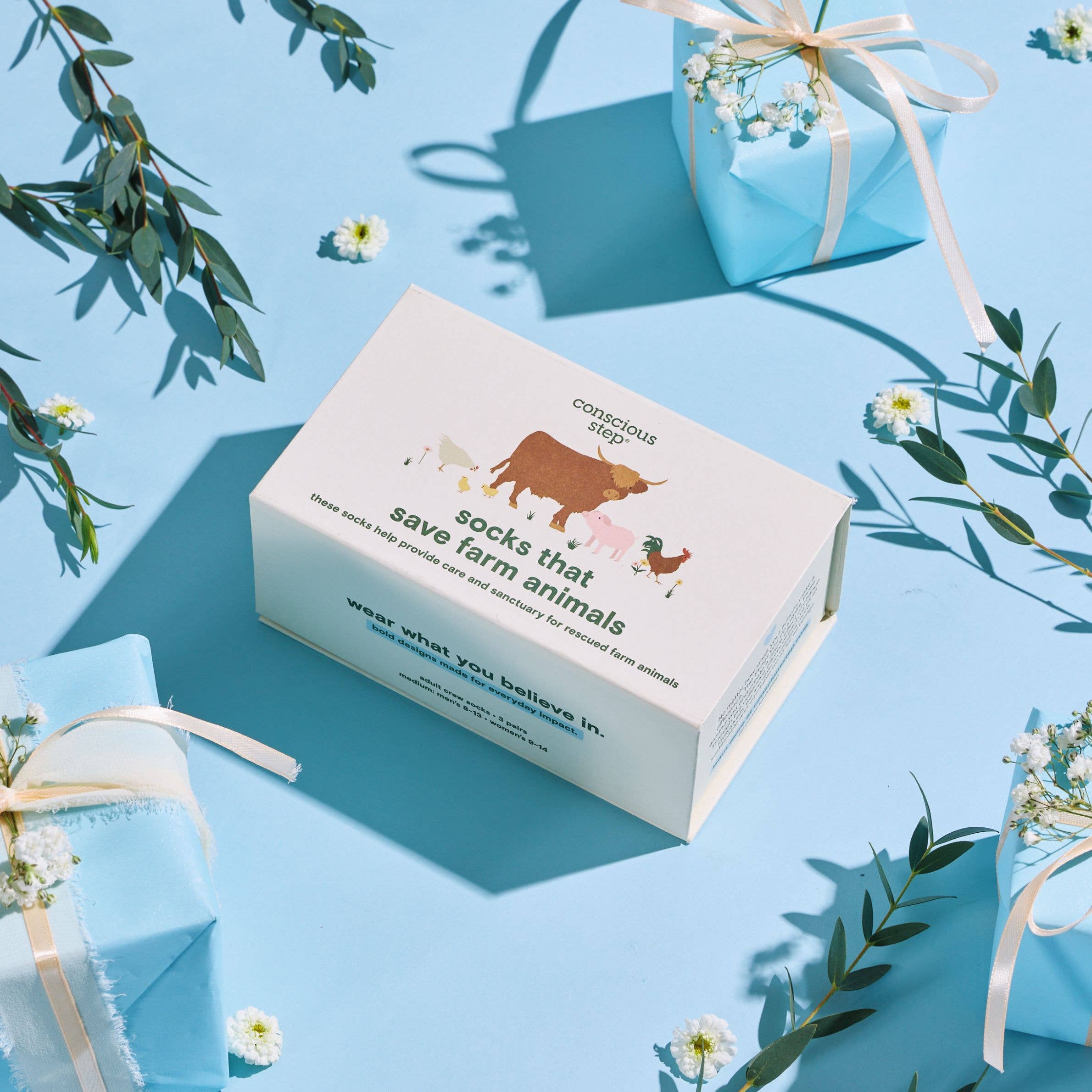 Save Farm Animals Gift Box by Conscious Step | Gifts for Animal Lovers by Conscious Step