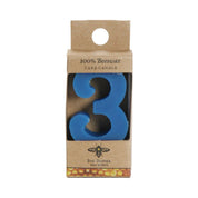 Pure Beeswax Birthday Cake Number Candles by Big Dipper Wax Works