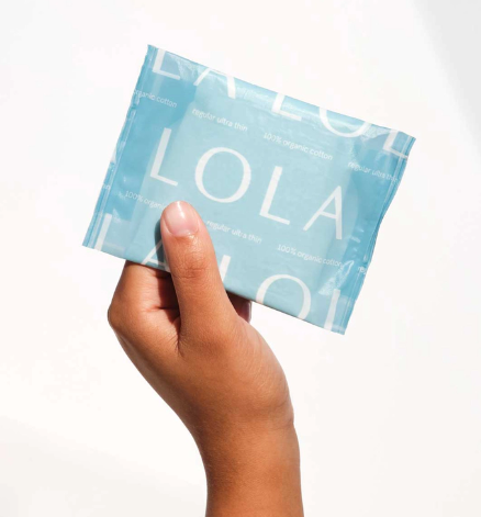 Regular Organic Cotton Ultra Thin Pads w/ Wings, 20 ct by LOLA