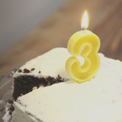 Beeswax Number Birthday Candles by FD Market