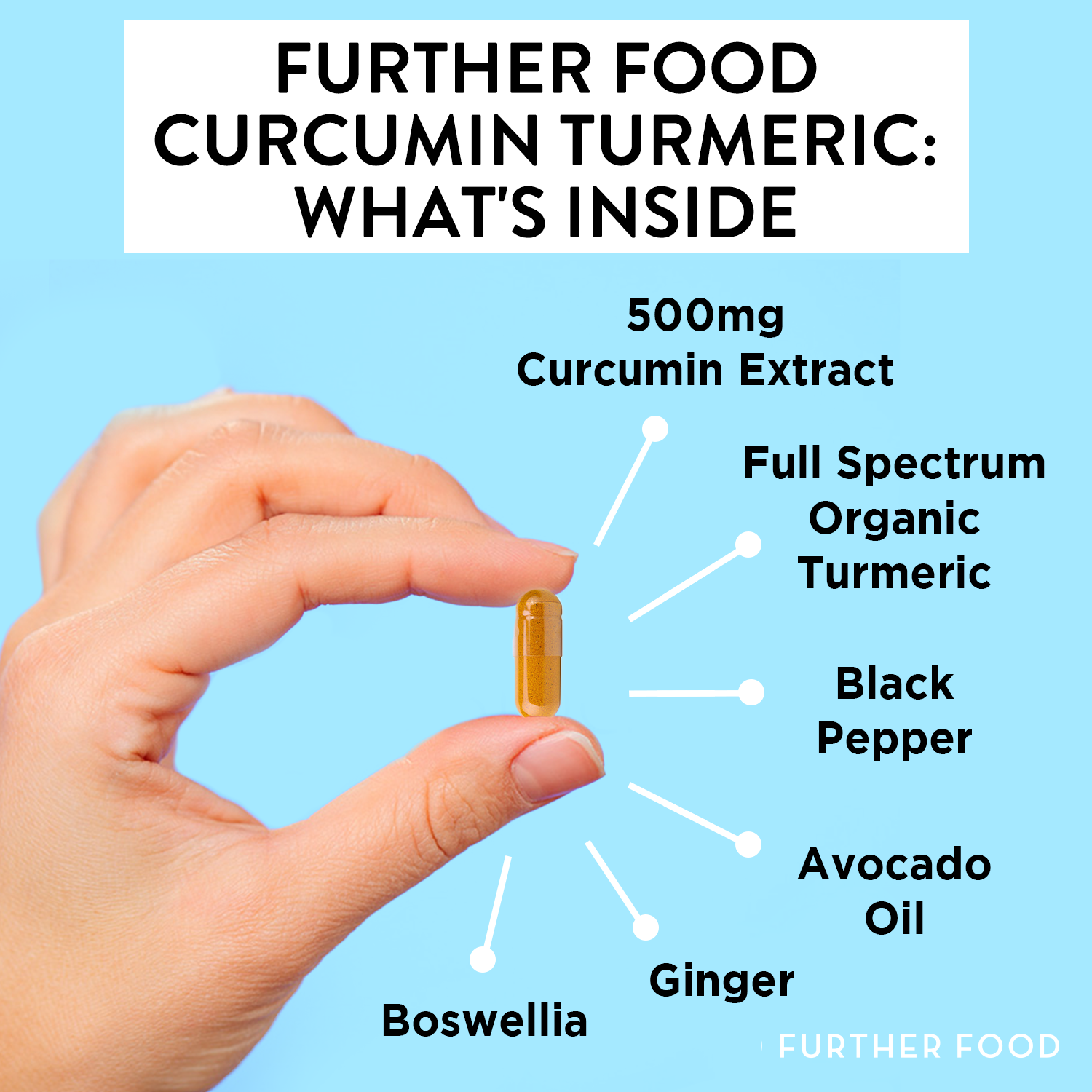 Premium Curcumin Turmeric Supplement by Further Food