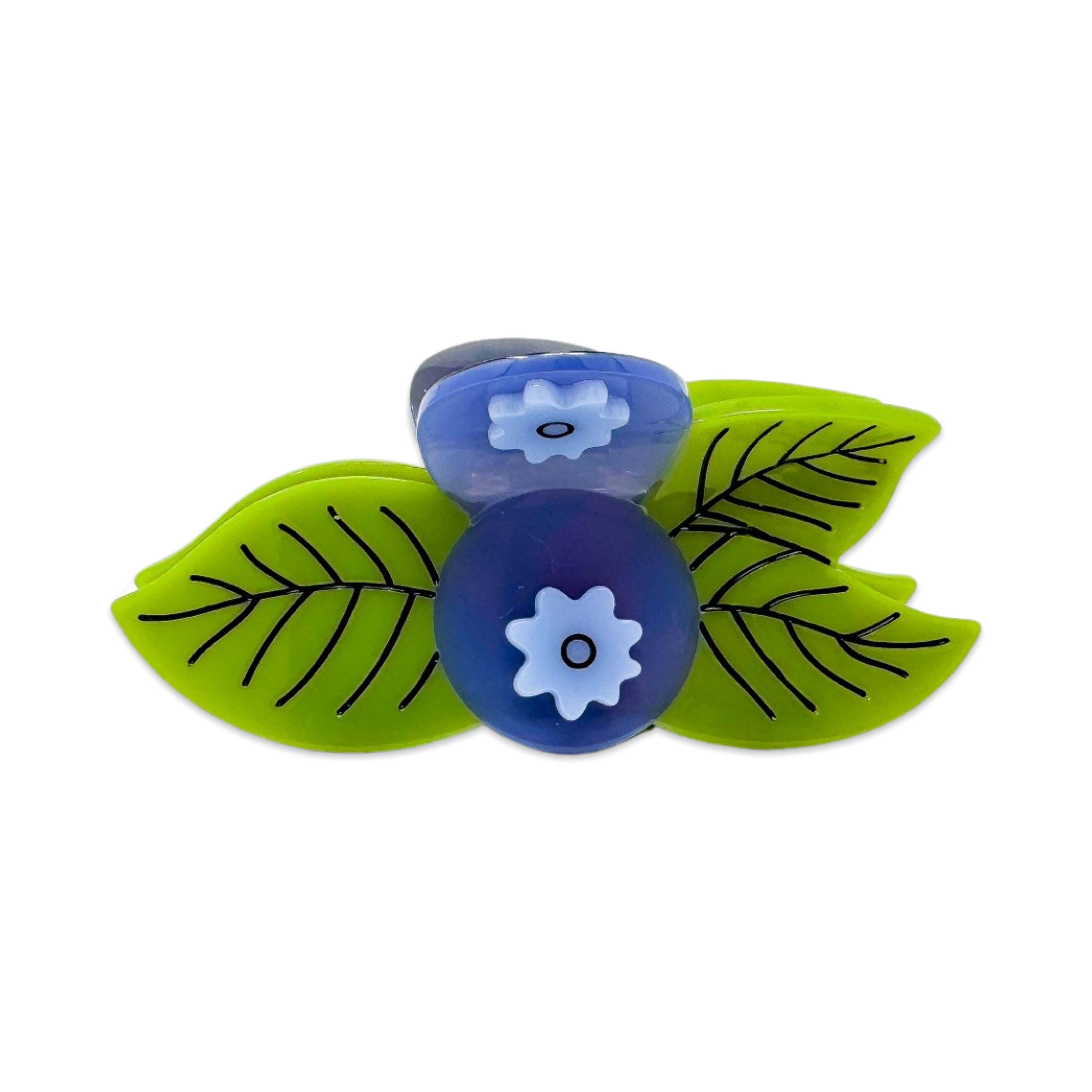 Large Blueberry Hair Claw Clip by Jenny Lemons