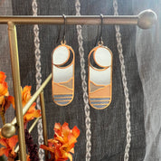 Horizon // Stained Glass Resin Earrings by Wild Lupine Folkcraft
