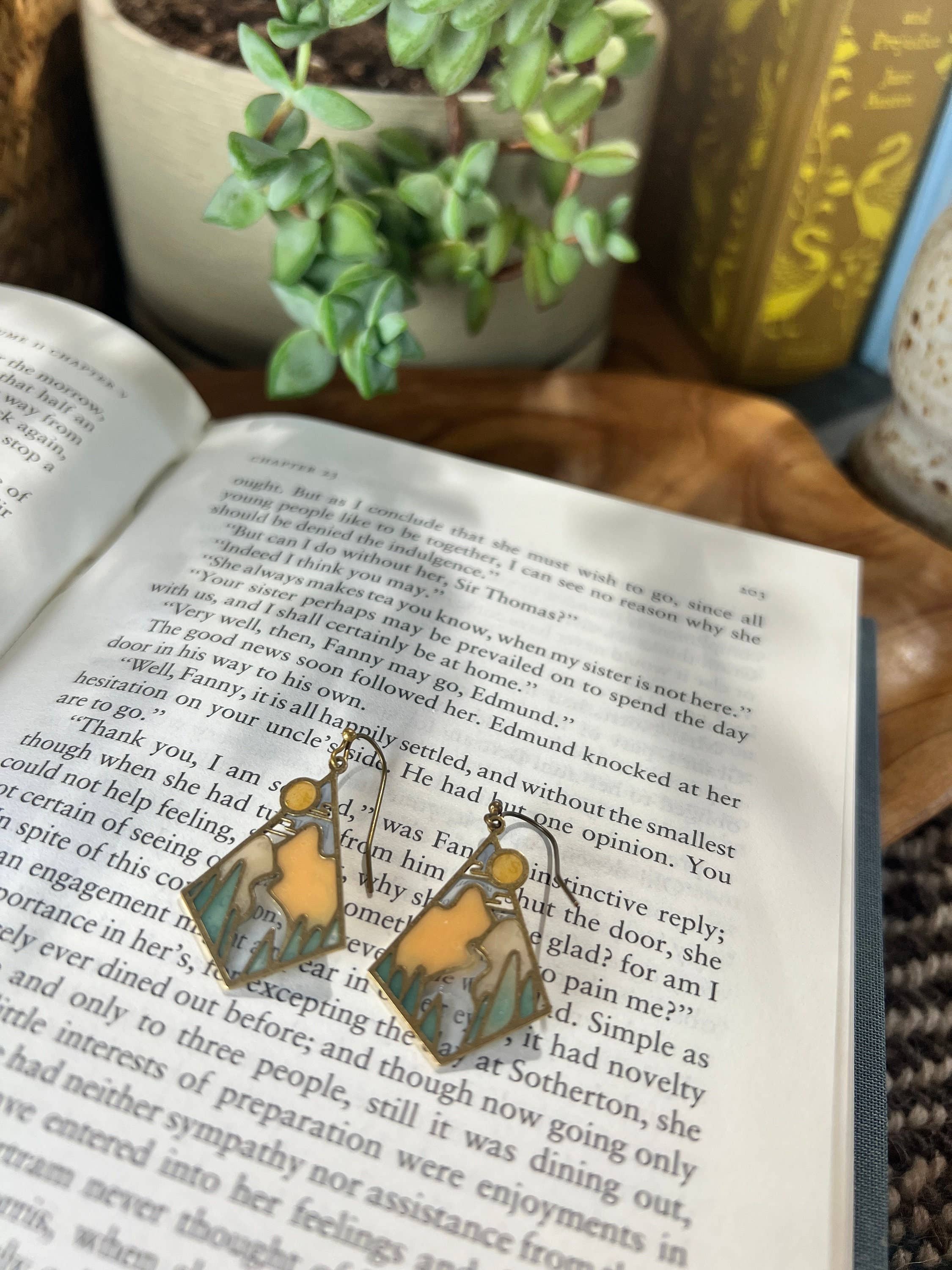 Wild & Scenic // Stained Glass Resin Earrings by Wild Lupine Folkcraft