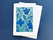 Blueberries Greeting Card by Nan Onkka Prints