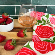 FLOWER GARDEN (Lilacs, Roses) - Tea Towel Set of 2 by The Neighborgoods