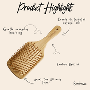 Bamboo Paddle Hairbrush by Bamboo Switch