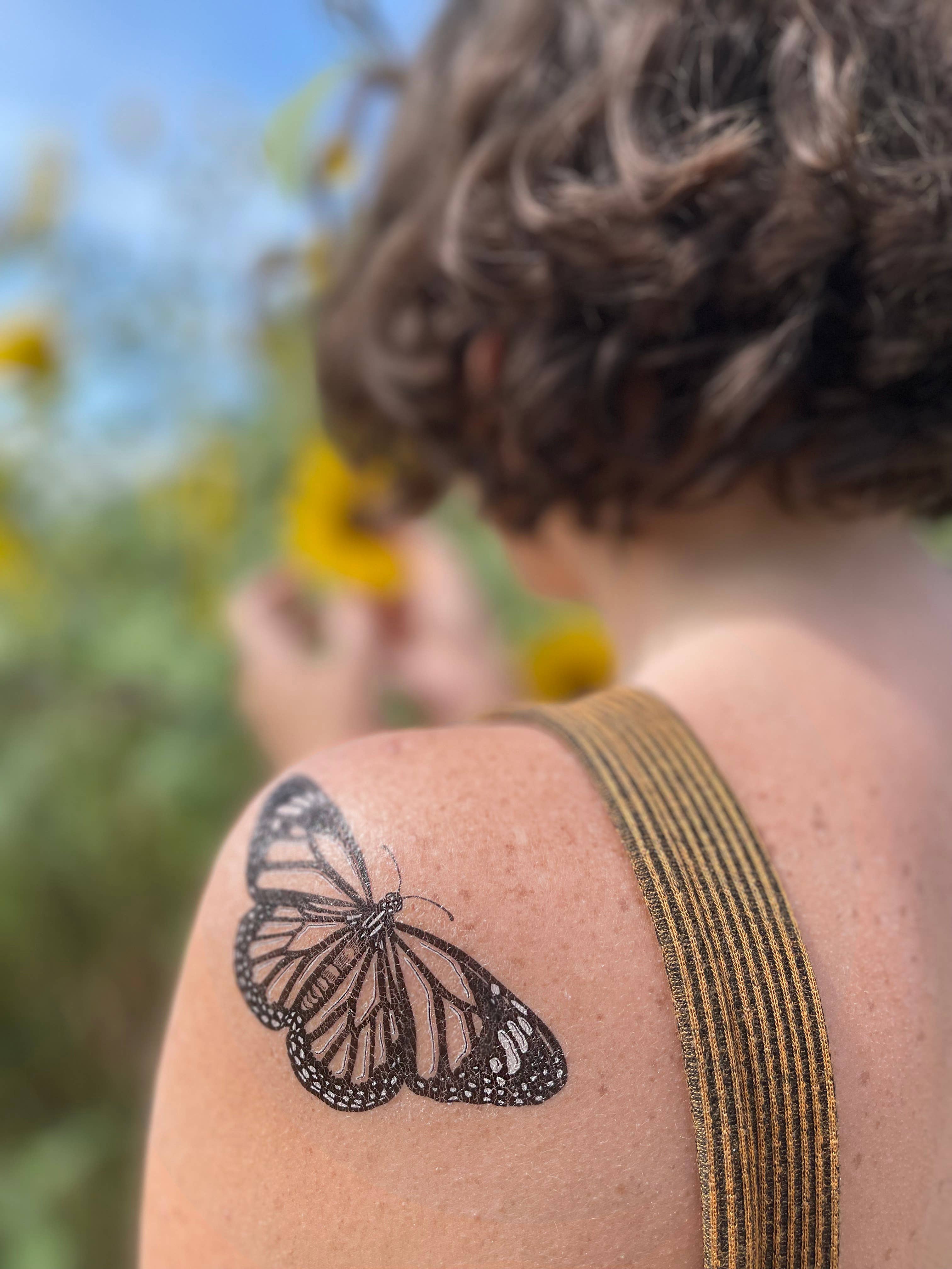 Monarch Butterfly Temporary Tattoo by NatureTats