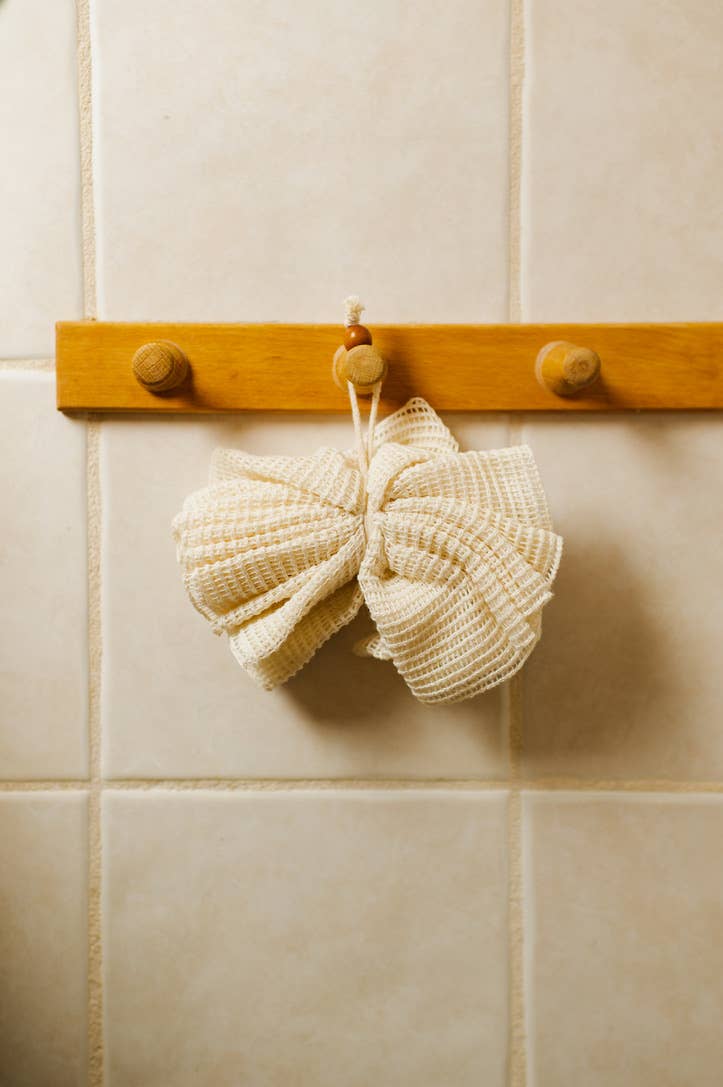 Shower Pouf | Ramie Exfoliating Sponge by Bamboo Switch
