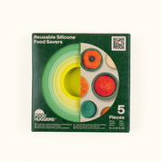 Sage Green Reusable Silicone Food Savers (Set of 5) by Food Huggers