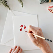 Classic Christmas Paintable Notecard Set by emily lex studio