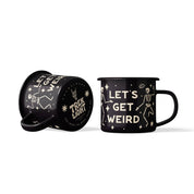 Let's Get Weird Enamel Mug, 16 oz by Trek Light