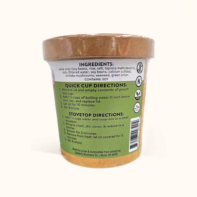 Miso Shiitake Mushroom Instant Soup by Epiphany Mushroom Co.
