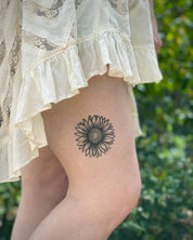 Sunflower Temporary Tattoo by NatureTats
