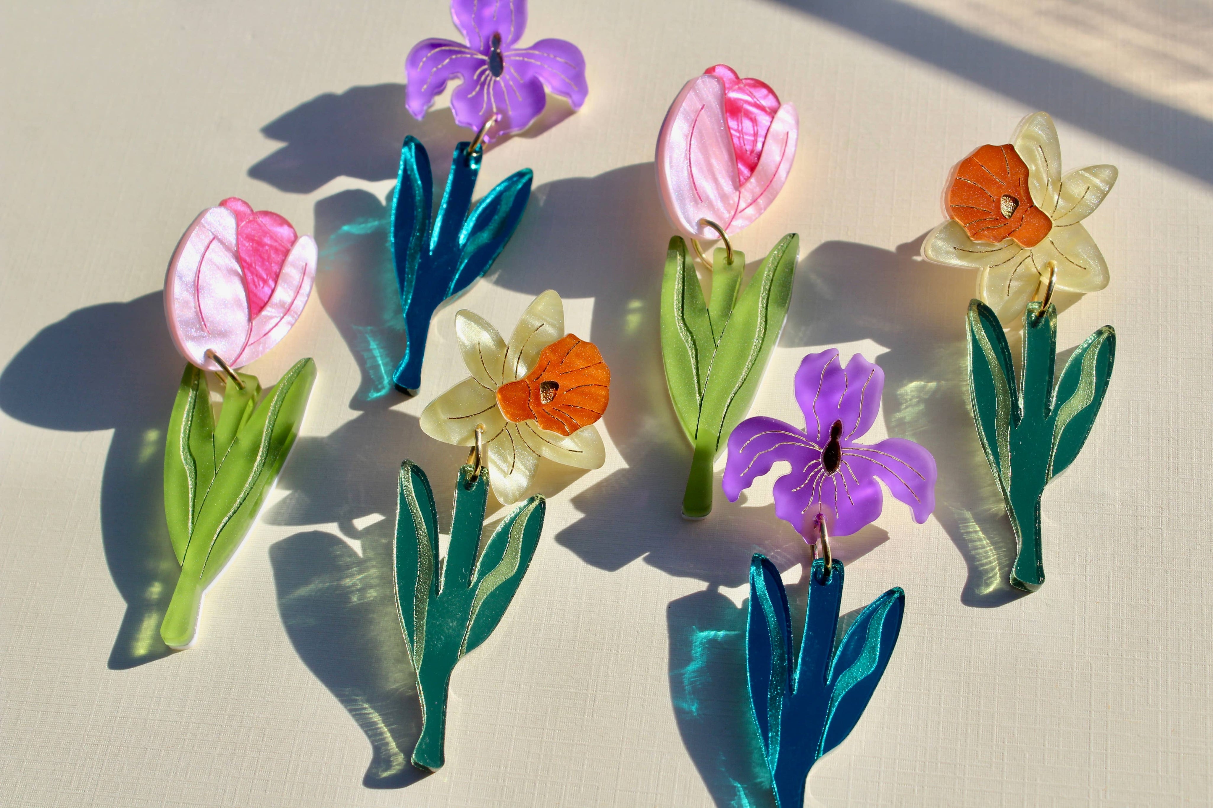 Daffodils Earrings by Not Picasso