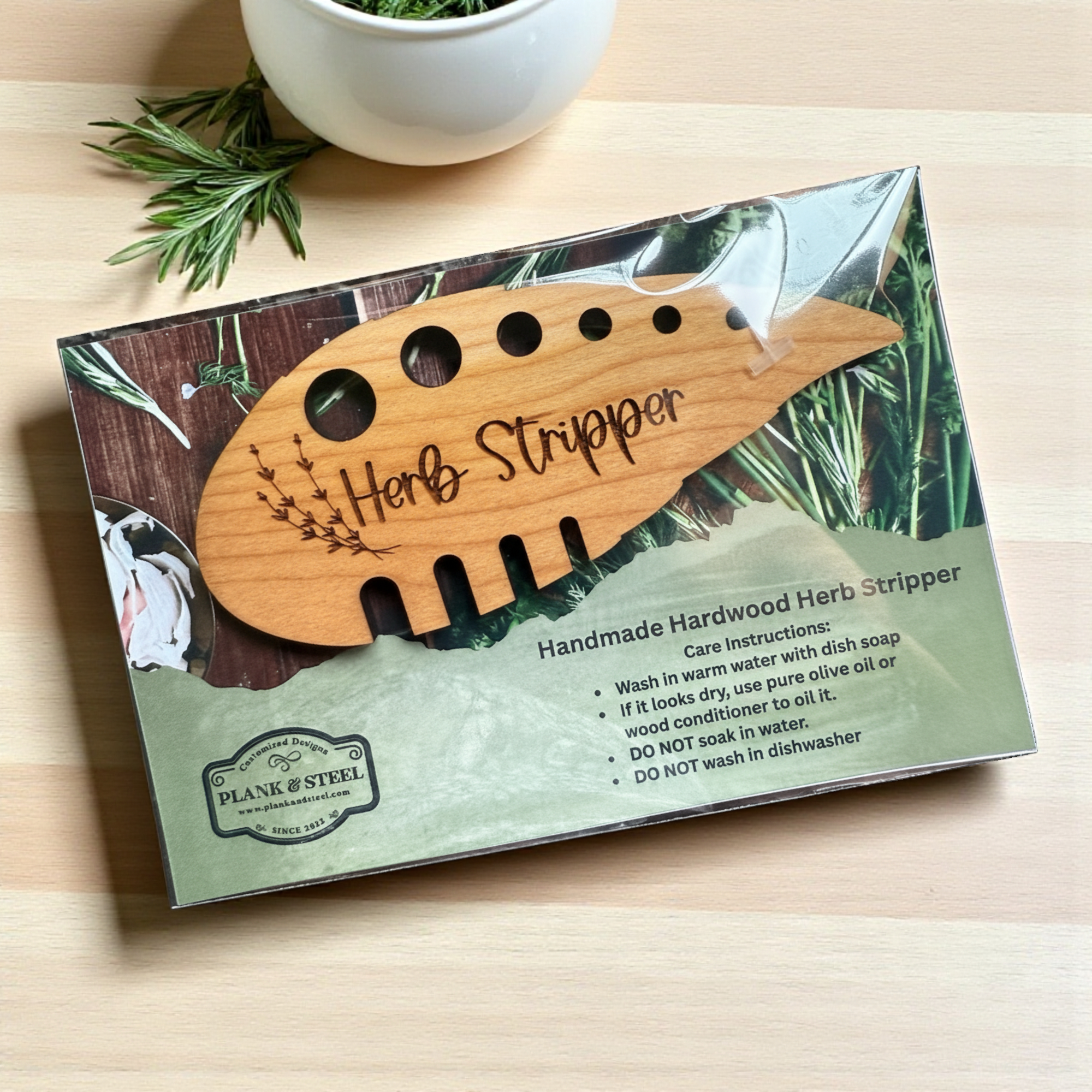 Herb Stripper, Wooden