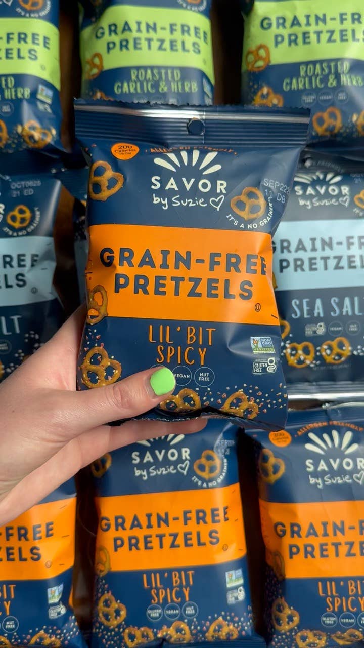 Spicy Grain Free Pretzels 1.5 oz by Savor by Suzie