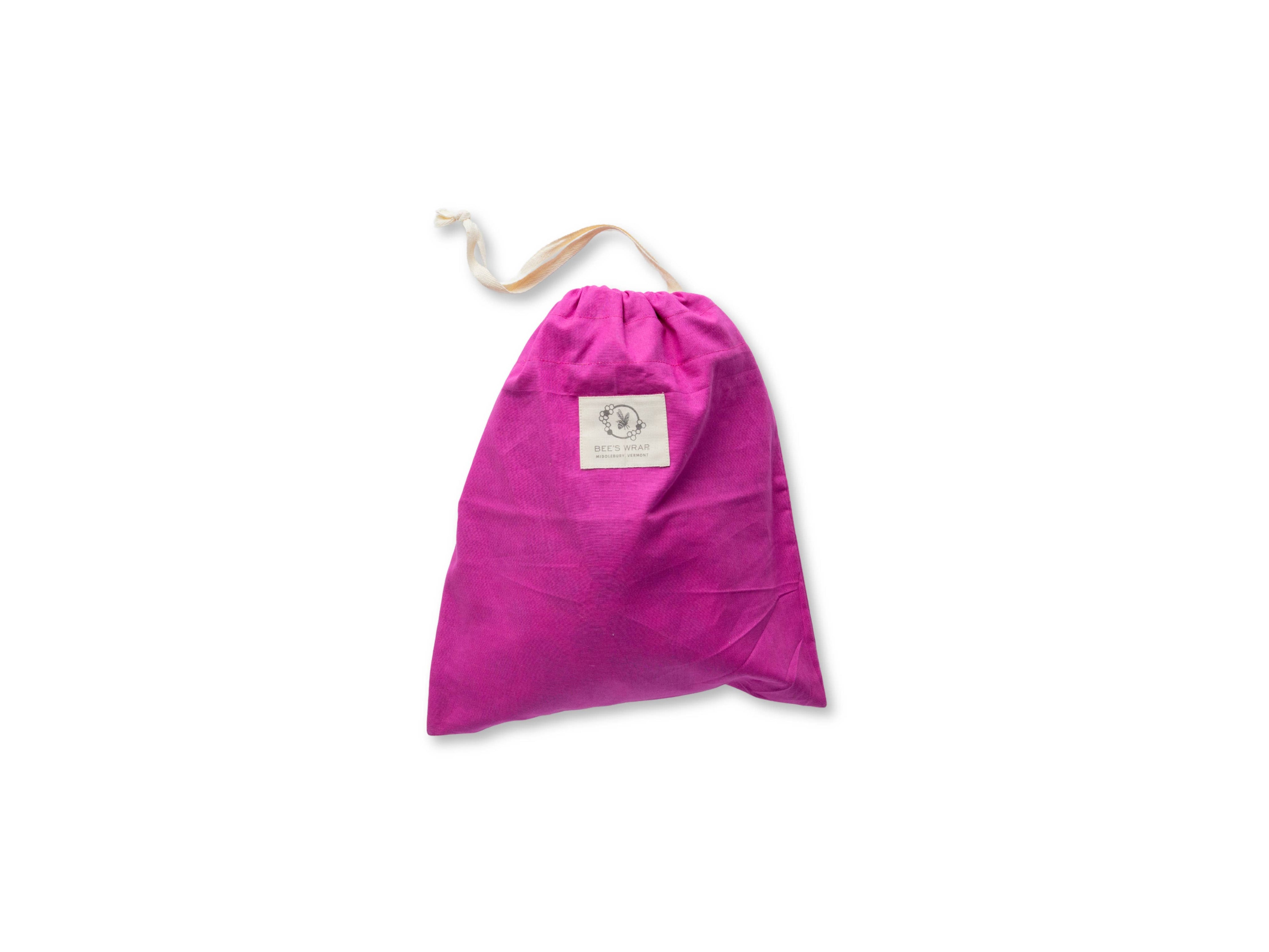 Reusable Beeswax Lined Artisan Bread Bag - Magenta by Bee's Wrap