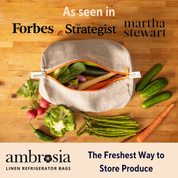 Reusable Mushroom Linen Bag by Ambrosia Bag
