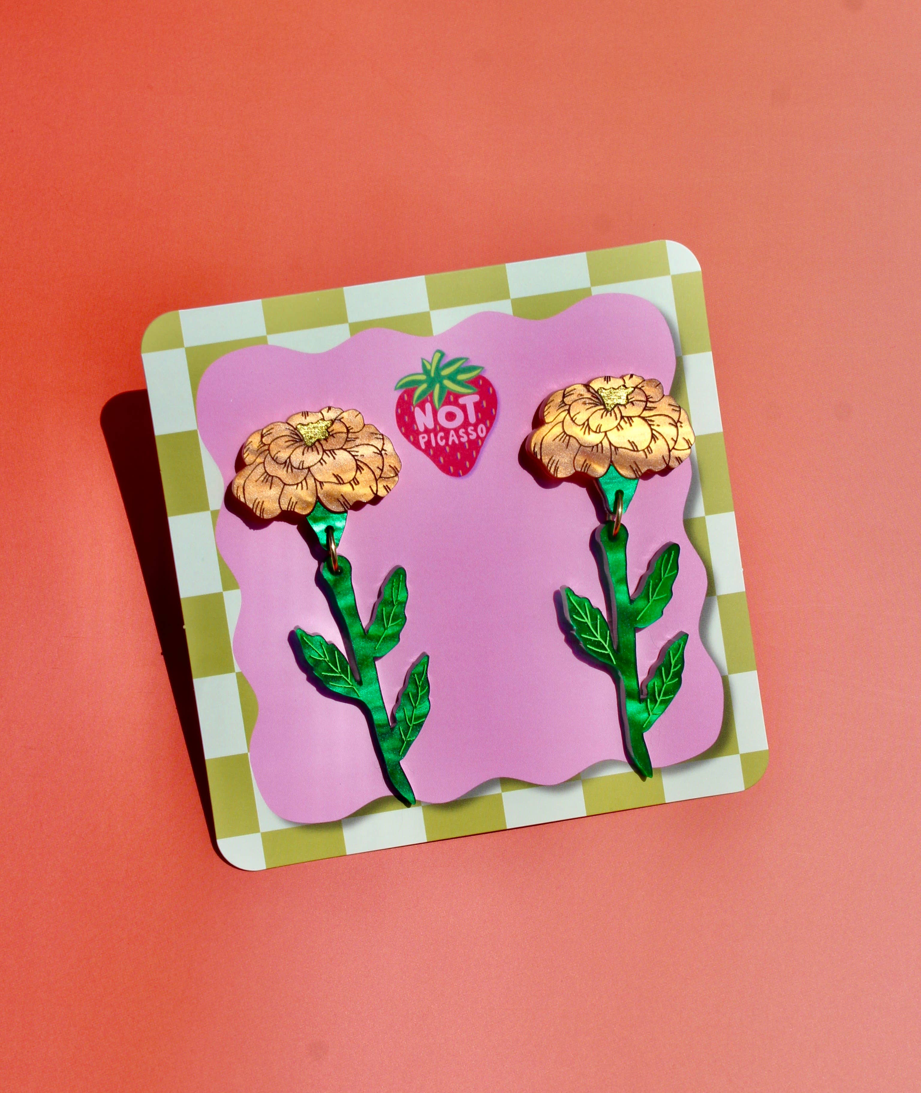Marigolds Earrings by Not Picasso