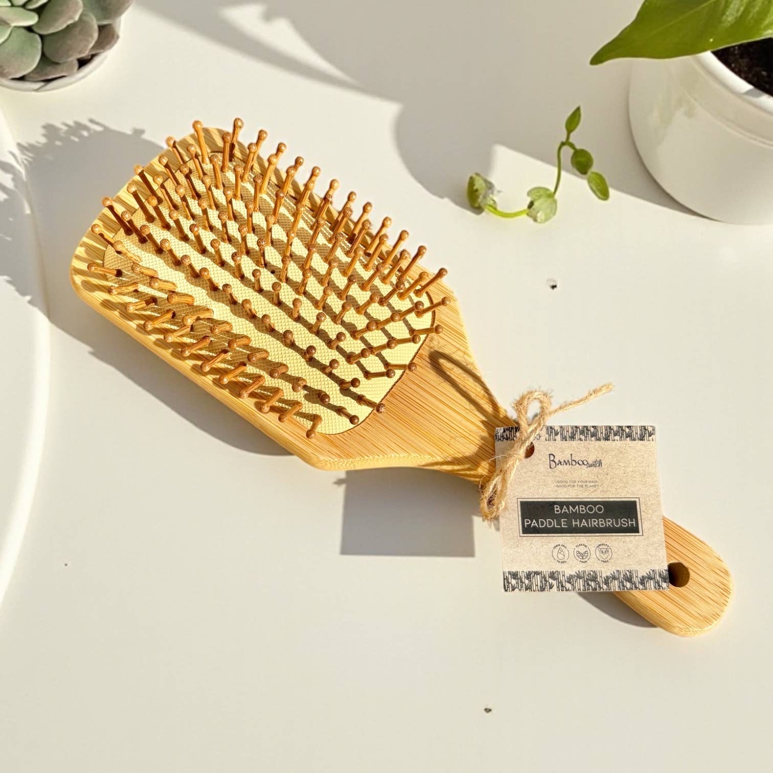Bamboo Paddle Hairbrush by Bamboo Switch