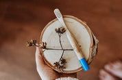 Bamboo Kid's Toothbrush - White by Zefiro