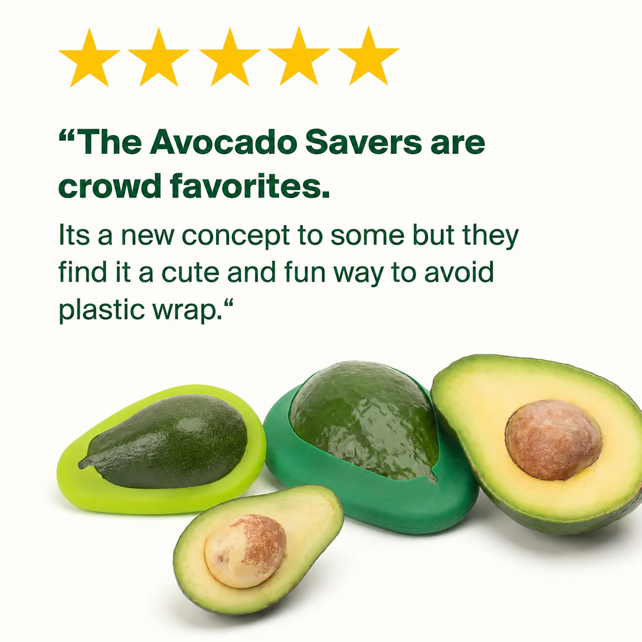 Reusable Silicone Avocado Savers (Set of 2) by Food Huggers