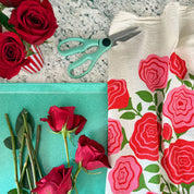 FLOWER GARDEN (Lilacs, Roses) - Tea Towel Set of 2 by The Neighborgoods