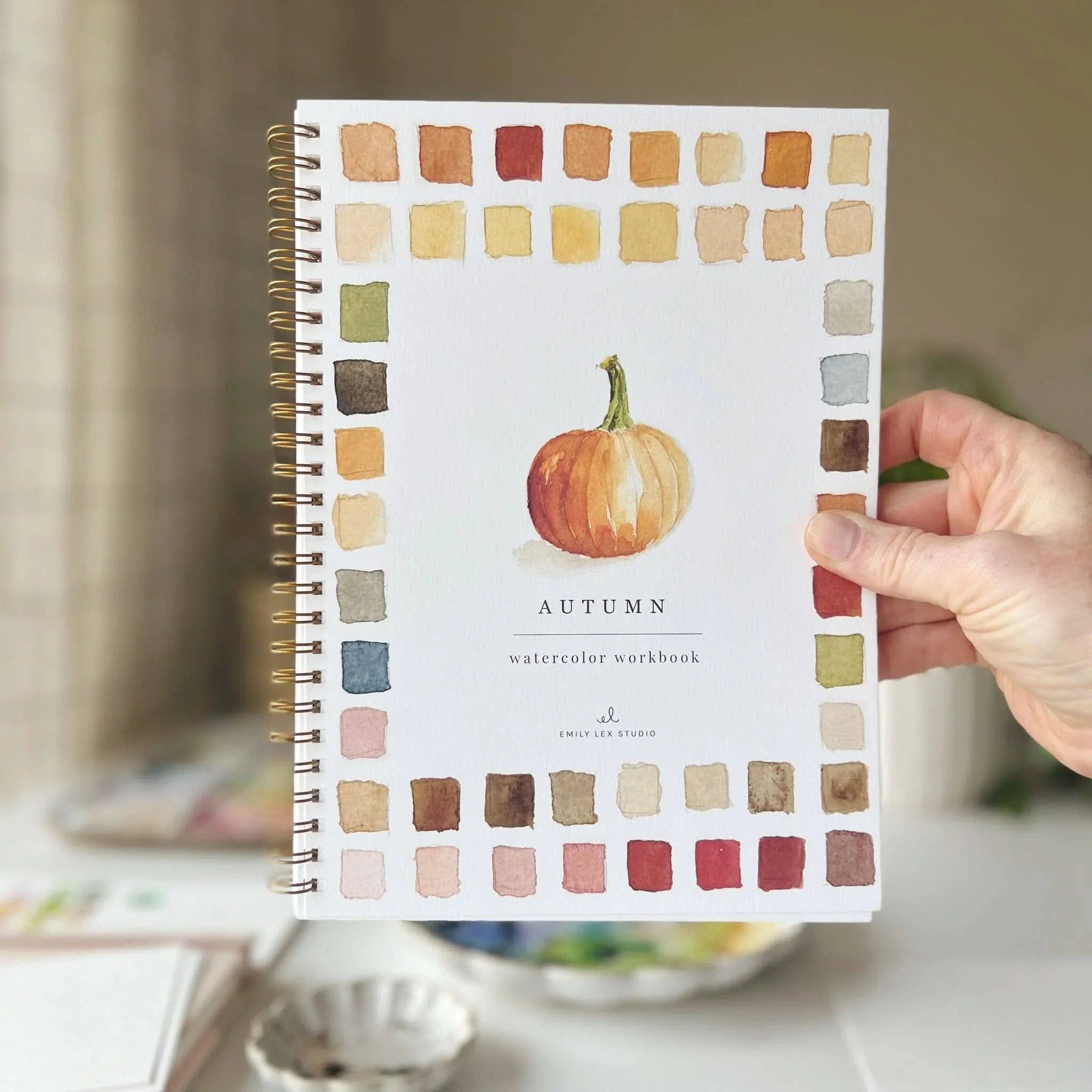 Autumn Watercolor Workbook by emily lex studio