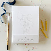 Celebrate Paintable Watercolor Notecard Set by emily lex studio