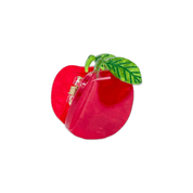 Mini Red Apple Hair Claw Clip by Jenny Lemons
