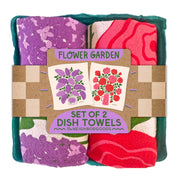 FLOWER GARDEN (Lilacs, Roses) - Tea Towel Set of 2 by The Neighborgoods
