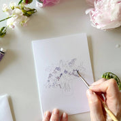 Bouquets Paintable Watercolor Notecard Set by emily lex studio