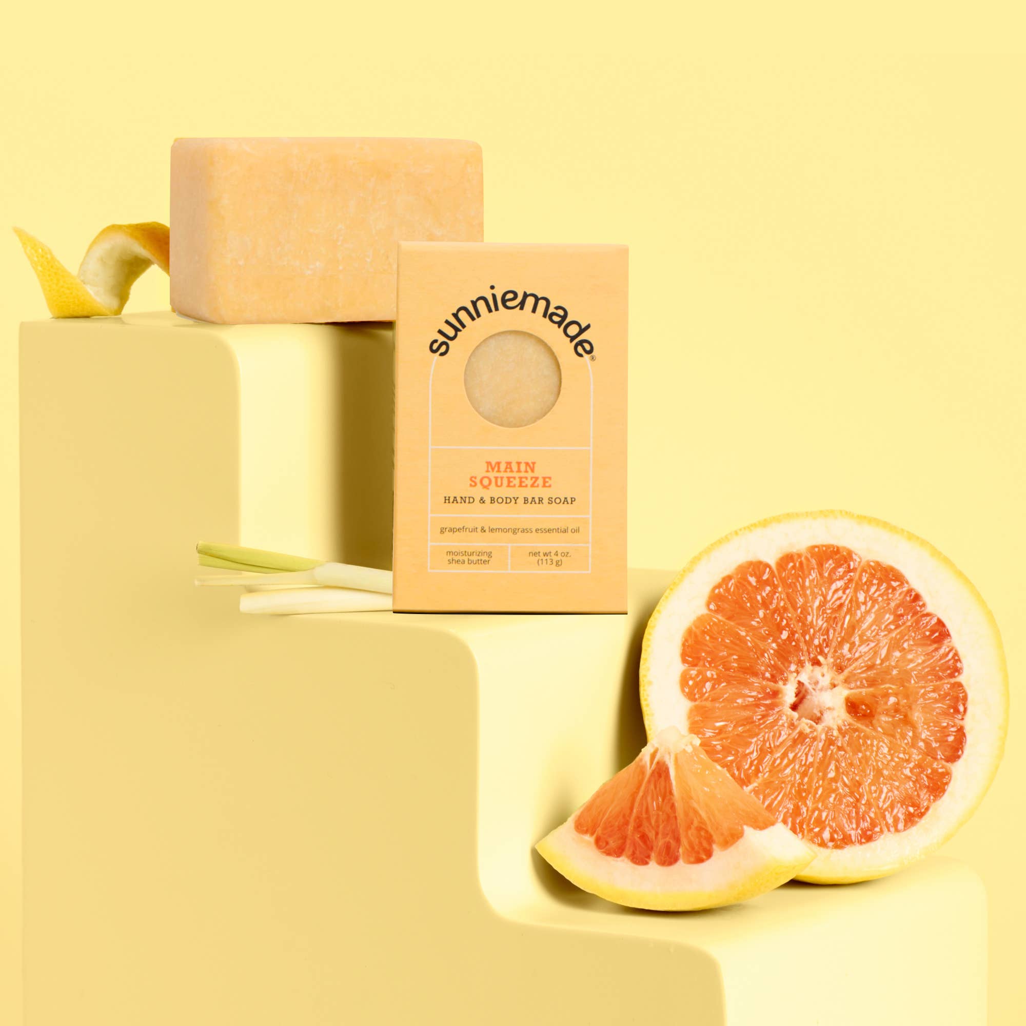 Main Squeeze Moisturizing Hand & Body Bar Soap by Sunniemade