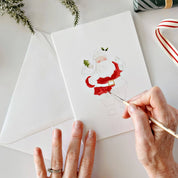 Classic Christmas Paintable Notecard Set by emily lex studio
