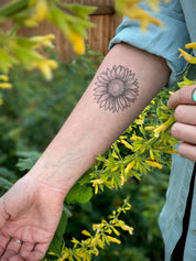 Sunflower Temporary Tattoo by NatureTats