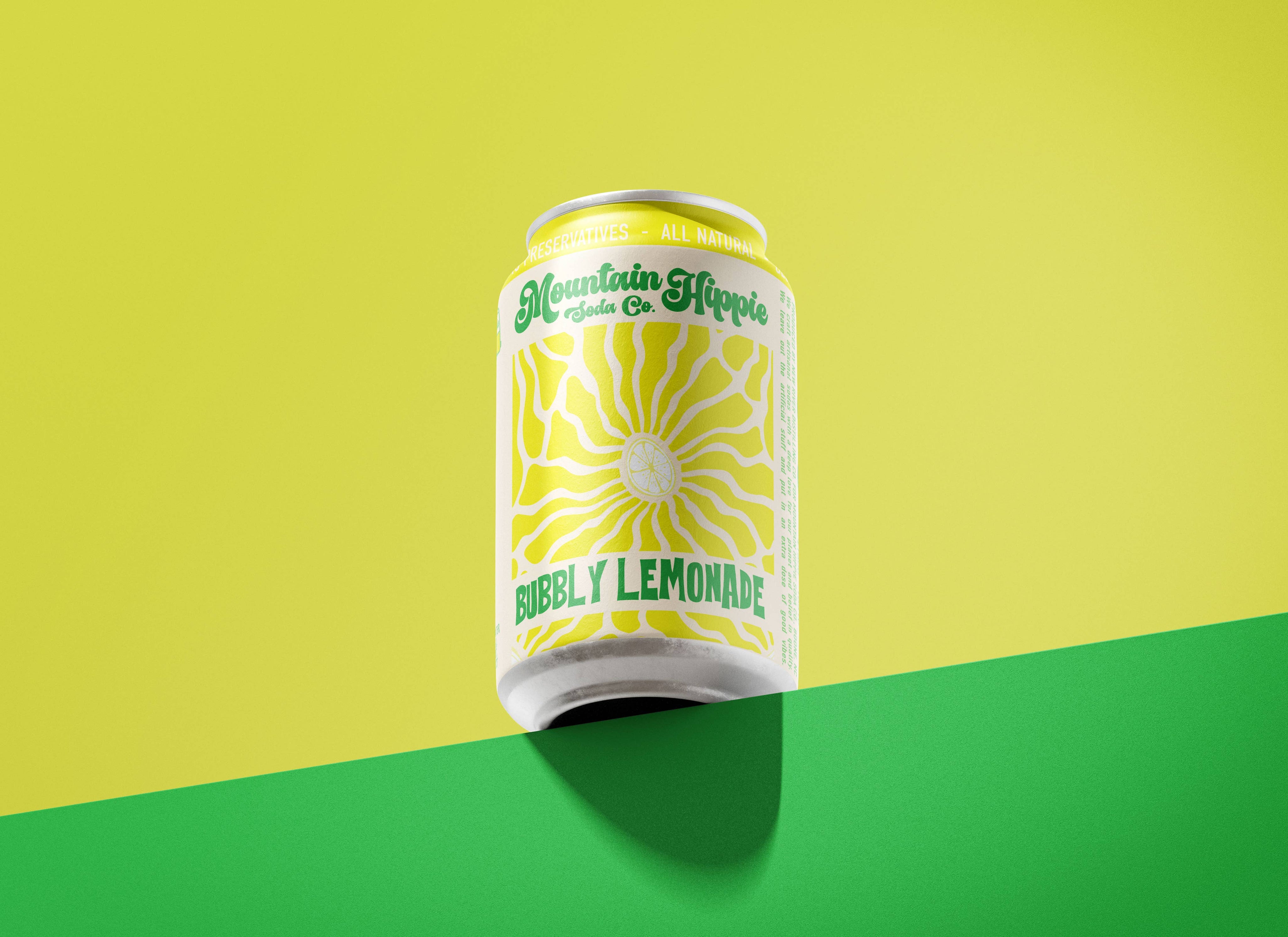 Bubbly Lemonade Natural Soda by Mountain Hippie Soda Co.